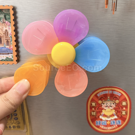 礼品订购冰箱贴花朵封口夹广告