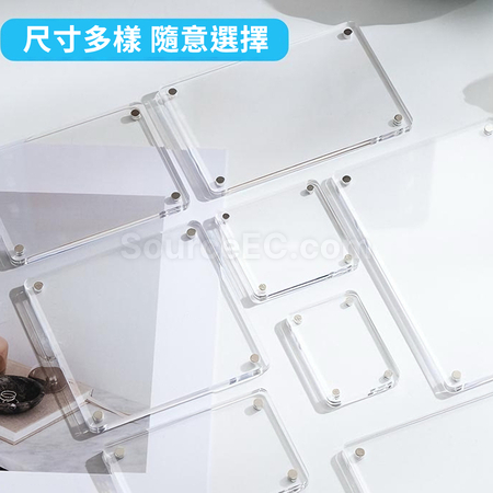礼品订购亚克力小卡照片相片相框冰箱贴广告