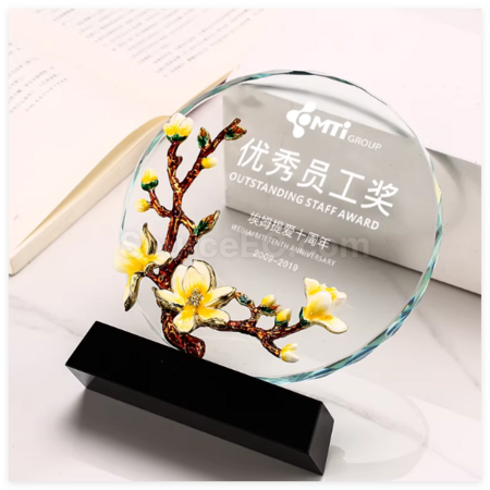 礼品订购水晶奖座广告
