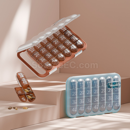 礼品订购分隔药盒广告