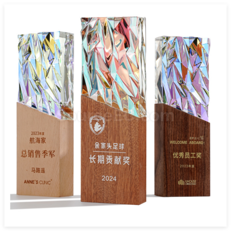 幻彩水晶奖座