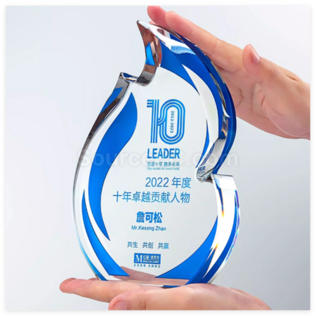 礼品订购创意水晶奖座广告
