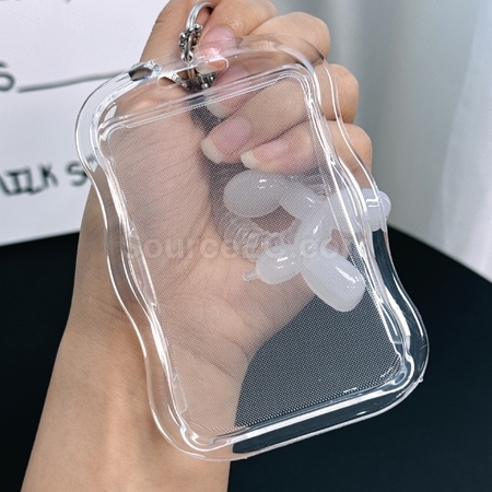 礼品订购透明滑盖卡套广告