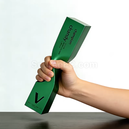 礼品订购金属扭柱奖杯广告