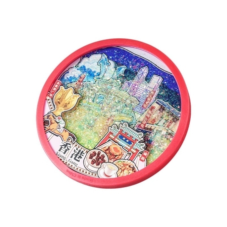 礼品订购可定制3D流沙杯垫广告