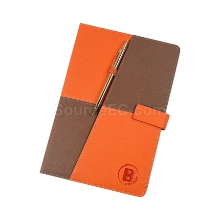 礼品订购撞色笔记本广告
