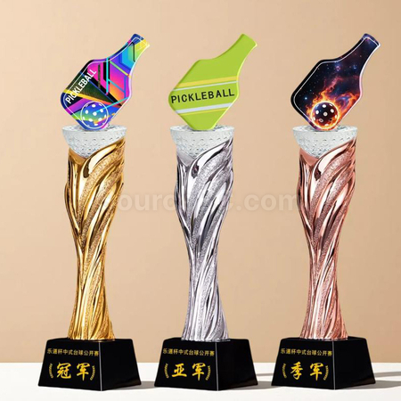 礼品订购匹克球奖座广告