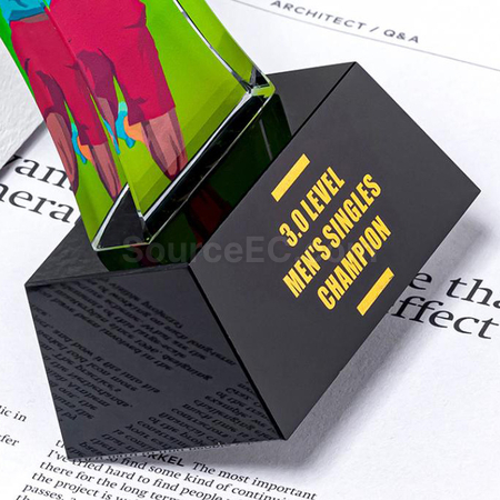 礼品订购羽毛球奖座广告