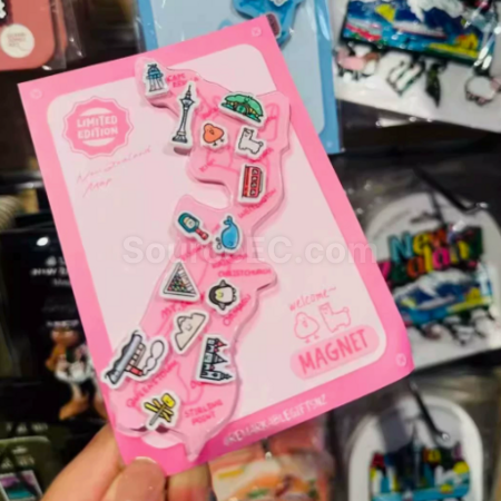 礼品订购定制亚克力地图冰箱贴广告