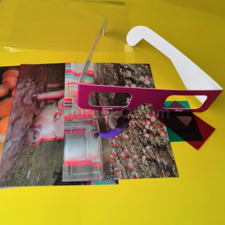 礼品订购3D纸眼镜广告