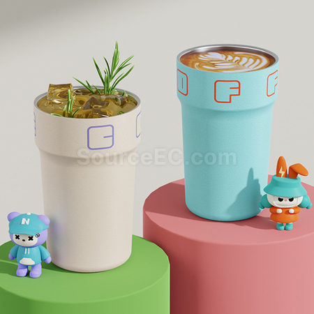 礼品订购温度显示咖啡杯广告