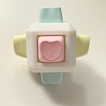 礼品订购定制爱心按键减压玩具广告
