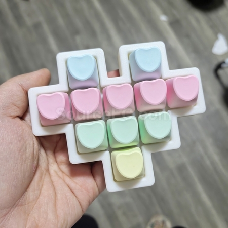 礼品订购定制爱心按键减压玩具广告