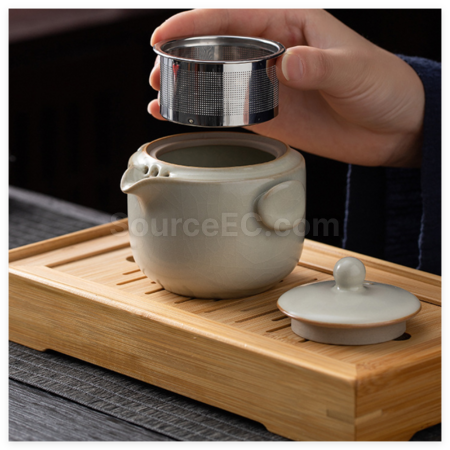 礼品订购便携式旅行茶具广告