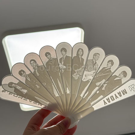 礼品订购透光浮雕扇可定制广告