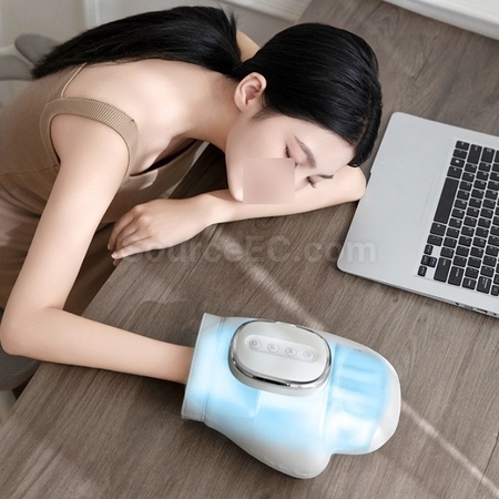 礼品订购智能手部热敷气压穴位按摩器广告