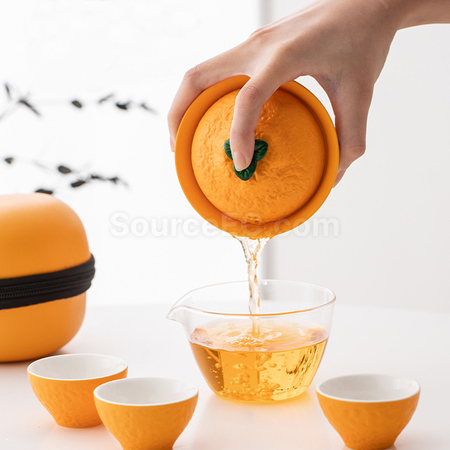 礼品订购便携式旅行茶具广告