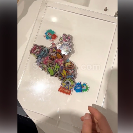 礼品订购亚克力相框摇摇乐夹层展示框广告