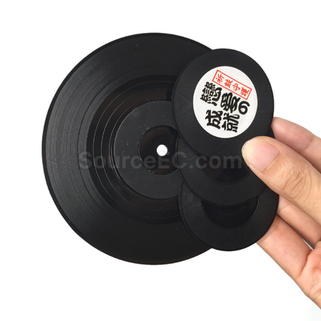 礼品订购迷你黑胶唱片钥匙扣挂件广告