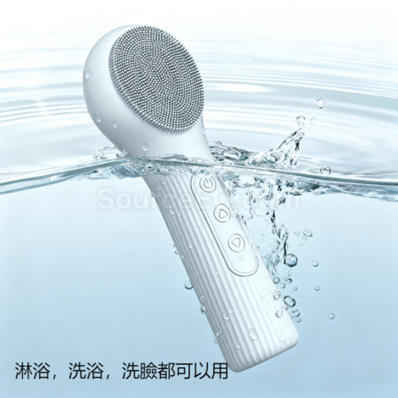 礼品订购硅胶加热温感洁面仪广告