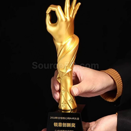 礼品订购OK獎座广告