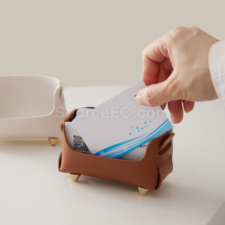 礼品订购皮革名片盒广告