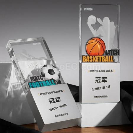 礼品订购水晶奖座广告