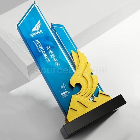 礼品订购水晶奖座广告