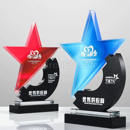 礼品订购水晶奖座广告