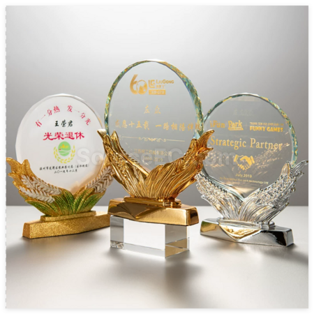 礼品订购水晶奖座广告