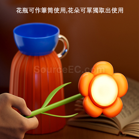 礼品订购花朵台灯摆件广告