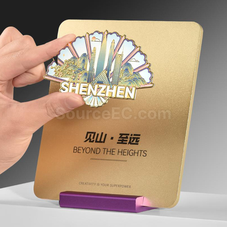 礼品订购磁吸金属奖牌广告
