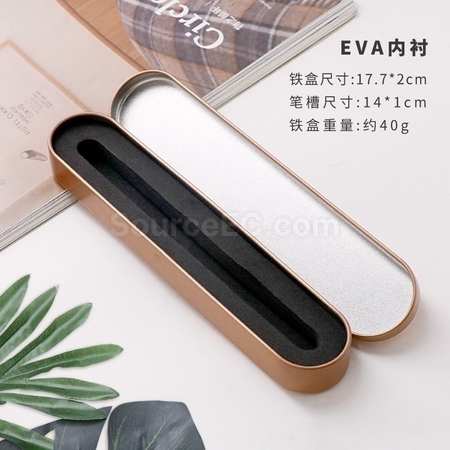 礼品订购马口铁盒 金属长形笔盒 广告