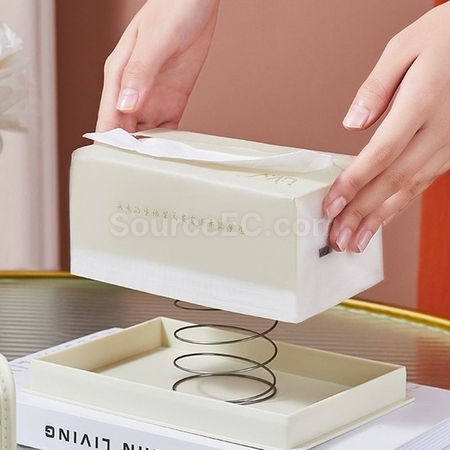 礼品订购轻奢皮革家用客厅餐厅纸巾盒广告