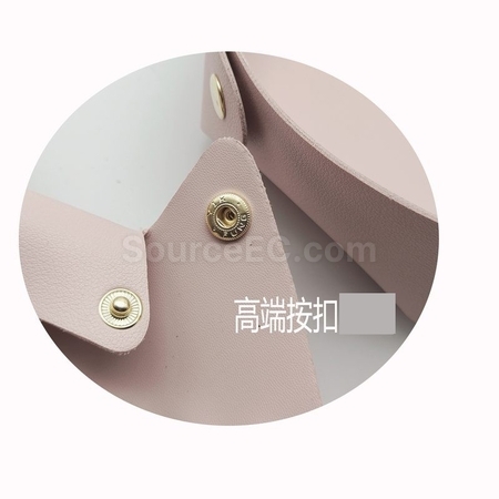 礼品订购圓形PU皮革桌面化妝首飾收納托盤广告