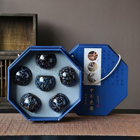 礼品订购八角盒茶具套装广告