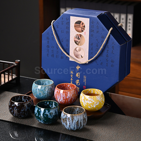 礼品订购八角盒茶具套装广告
