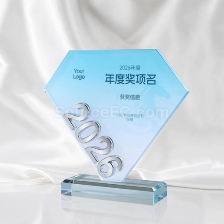 礼品订购2026水晶奖座广告