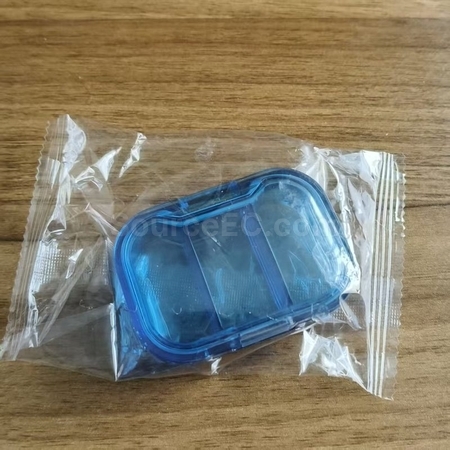 礼品订购便攜式3格藥丸分裝盒广告