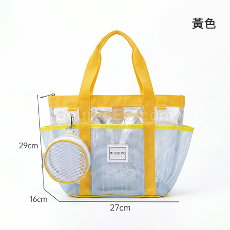 礼品订购干湿分离便携沙滩托特包广告