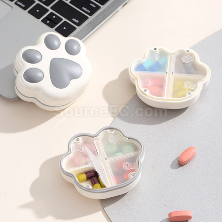 礼品订购猫爪一周7天八格药盒广告