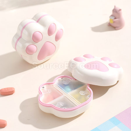 礼品订购猫爪一周7天八格药盒广告