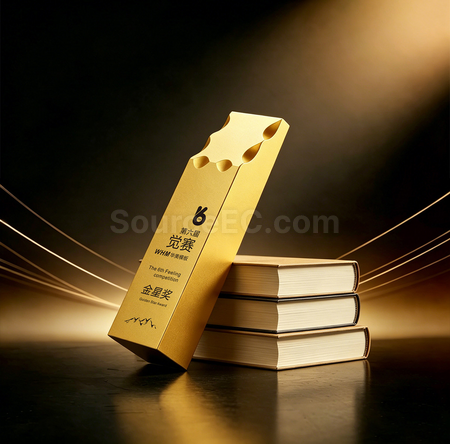 礼品订购创意金属奖座广告