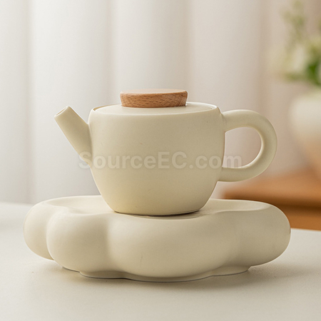 礼品订购奶油风功夫茶具礼盒组广告