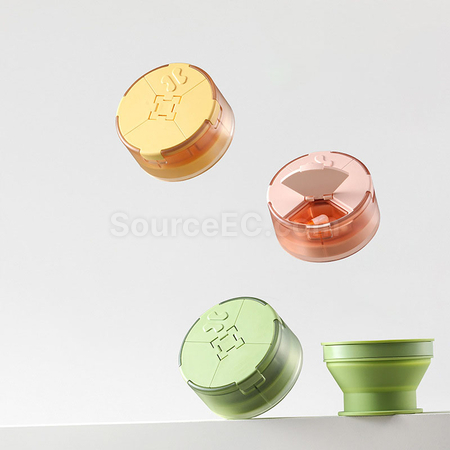 礼品订购便携药盒水杯二合一广告