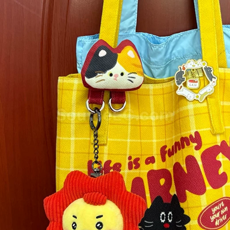 礼品订购公仔拓展扣包挂防丢扣可定制广告