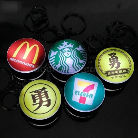 礼品订购广告牌灯箱钥匙扣-圆形广告