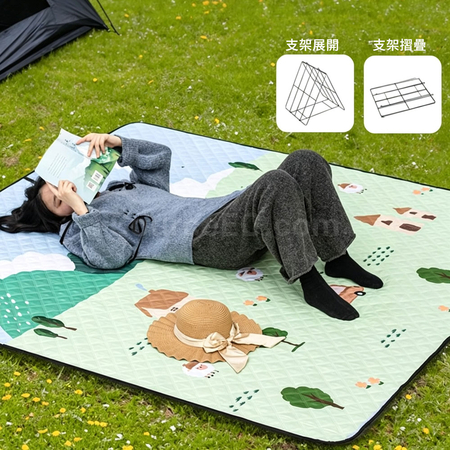 礼品订购靠背户外野餐垫广告