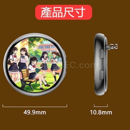 礼品订购1.50英寸全触摸电子徽章广告