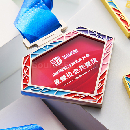 礼品订购金属水晶奖牌广告